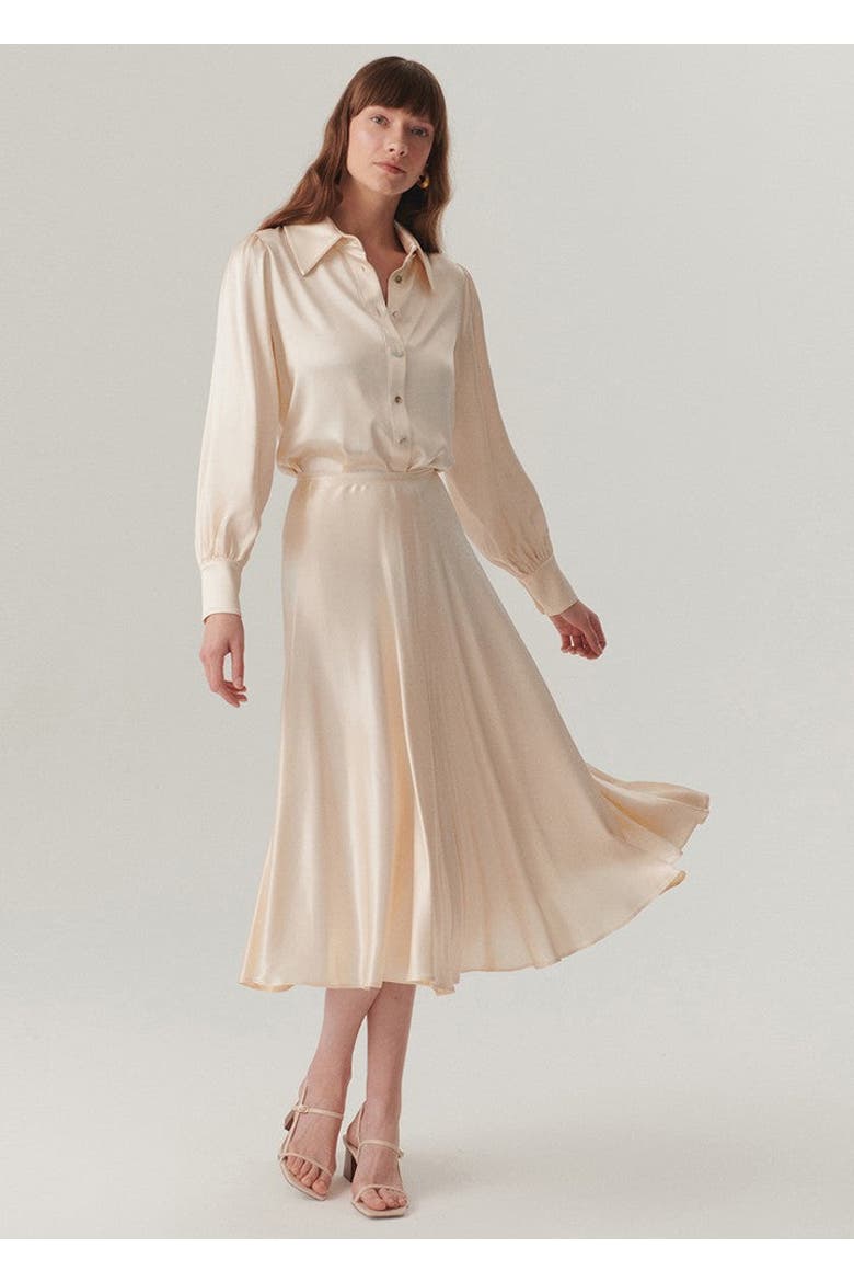 Kehlani Midi Skirt, Main, color, ECRU