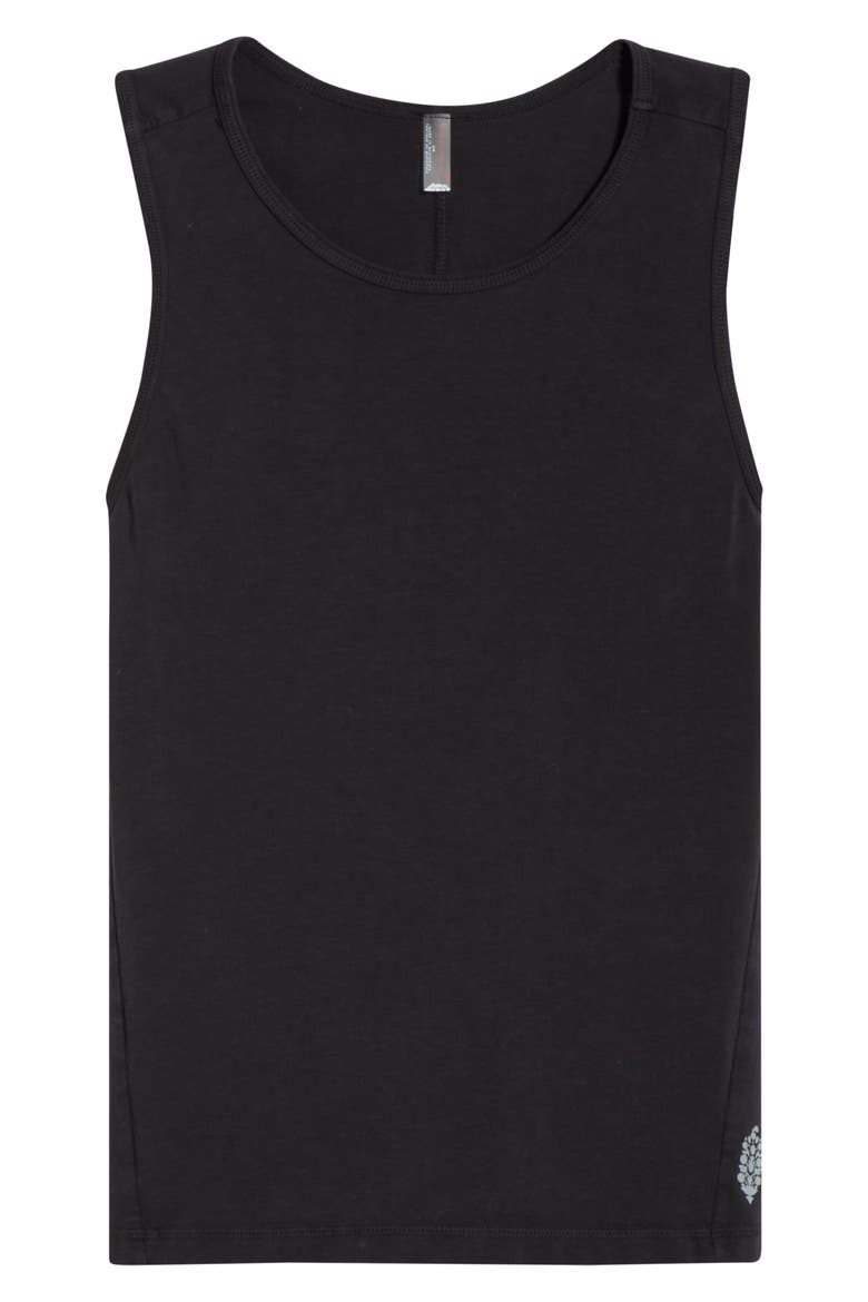 FP Movement Hot Shot Twist Back Tank, Alternate, color, BLACK