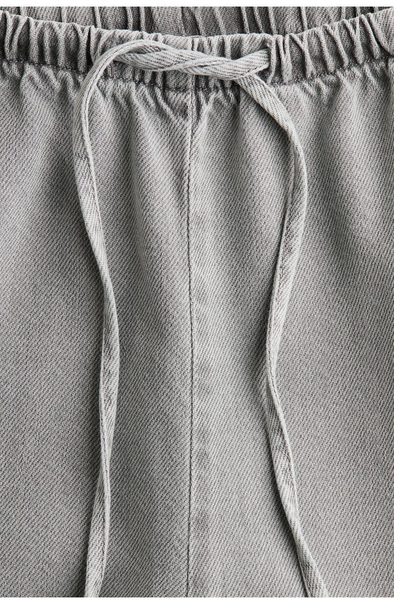 H&M Denim drawstring pants, Alternate, color, Gray