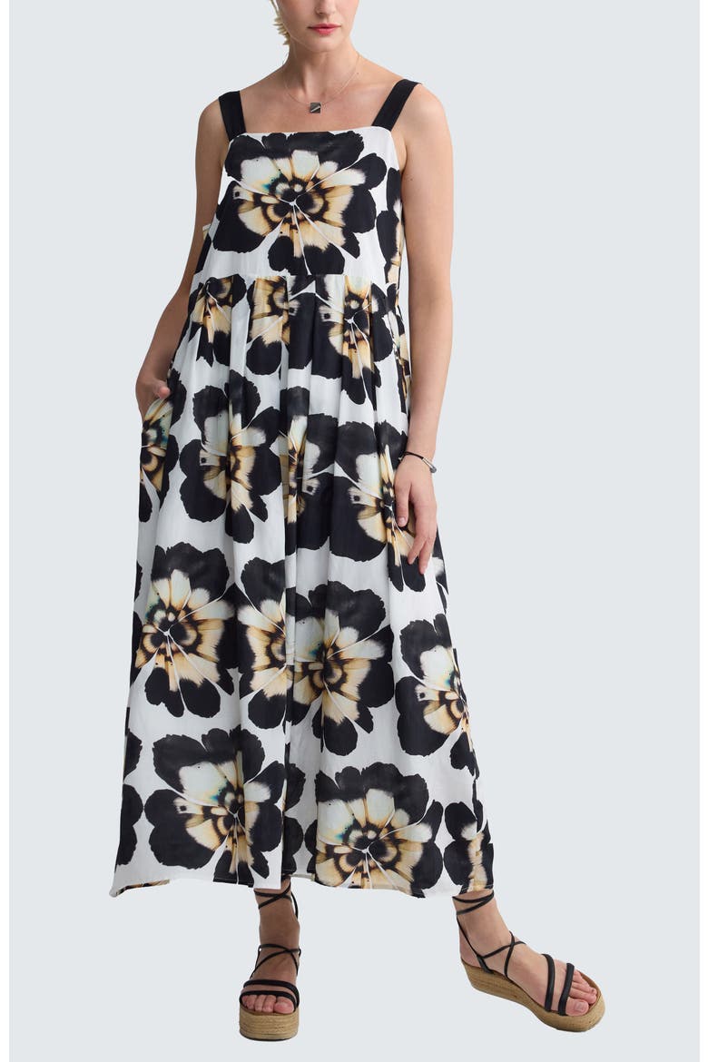 Inara Floral Print Tiered Maxi Dress, Main, color, Beige