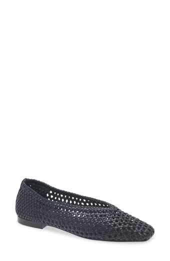 Madewell The Mylie Ballet Flat in Handwoven Leather