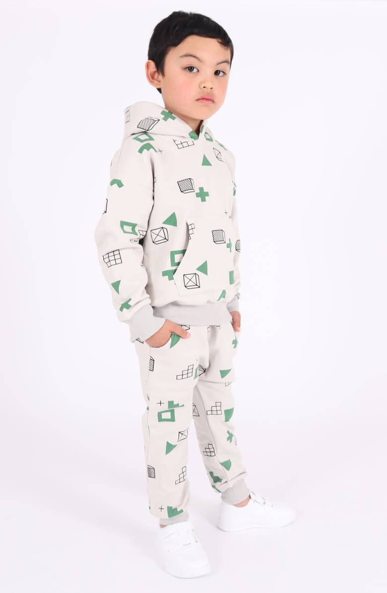 TINY TRIBE Kid' Form Stretch Cotton Sweatpants, Alternate, color, Stone