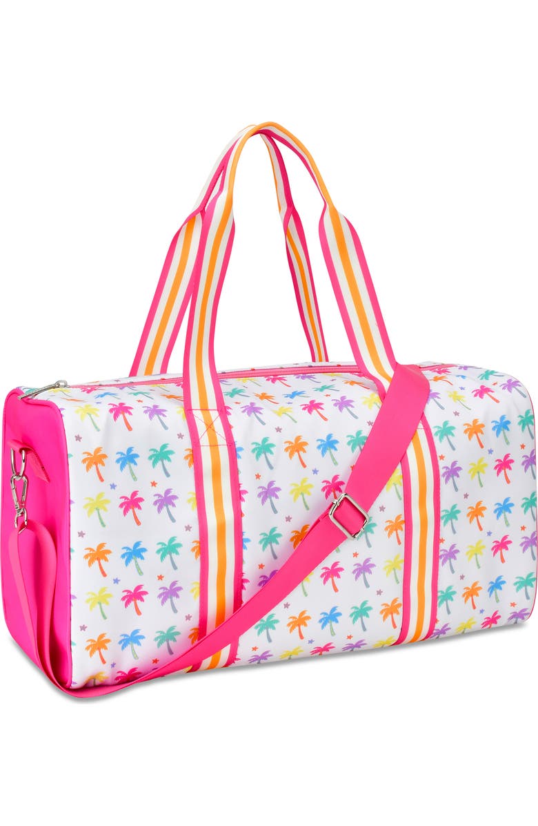 Iscream Kids' Palm Paradise Duffel Bag, Alternate, color, Pink Multi