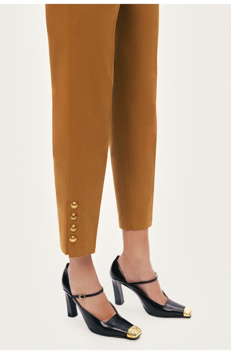Nocturne Tailored Ankle-Length Pants, Alternate, color, Camel