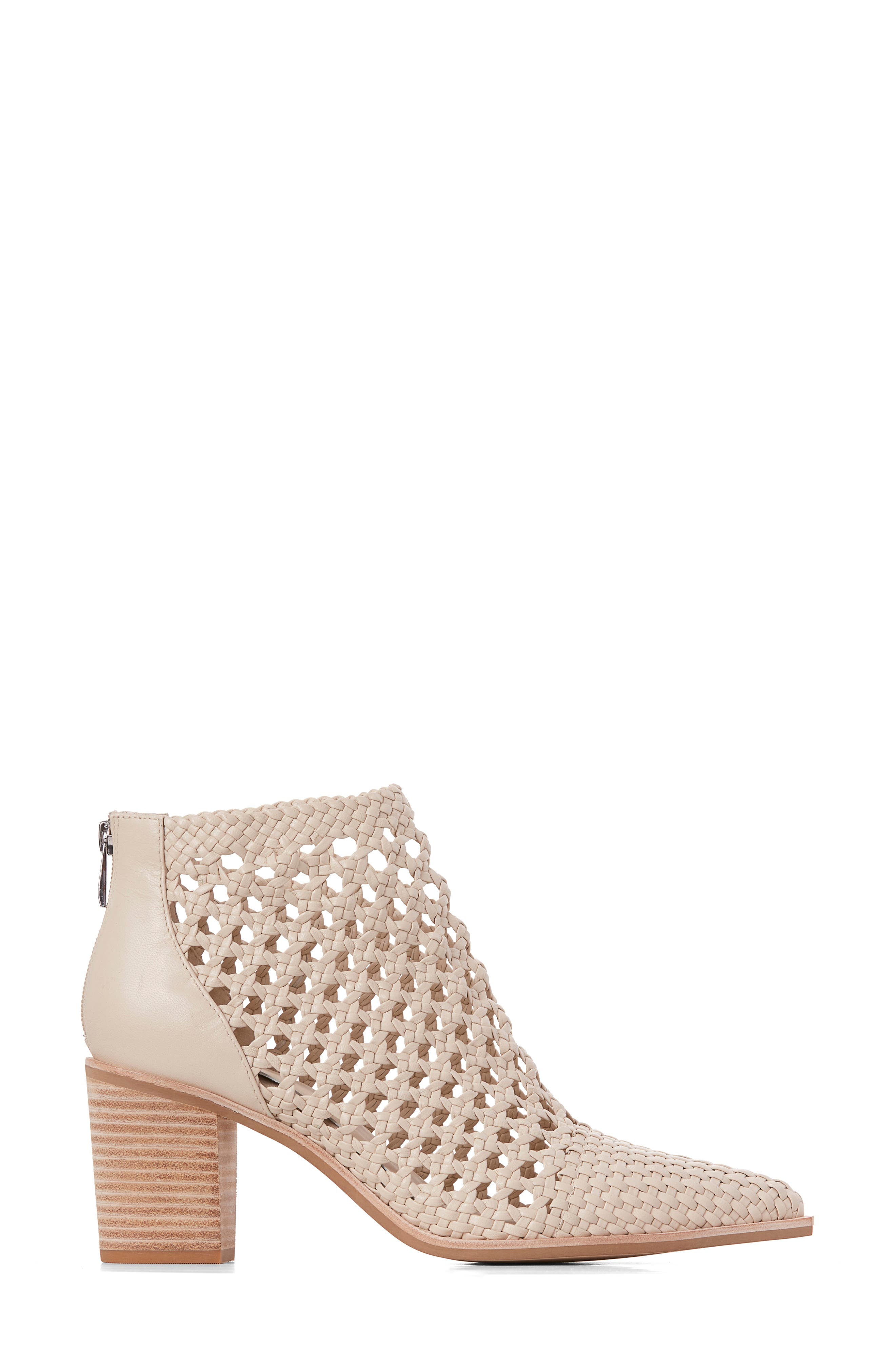 Lilah Woven Leather Bootie, Alternate, color, PANNA