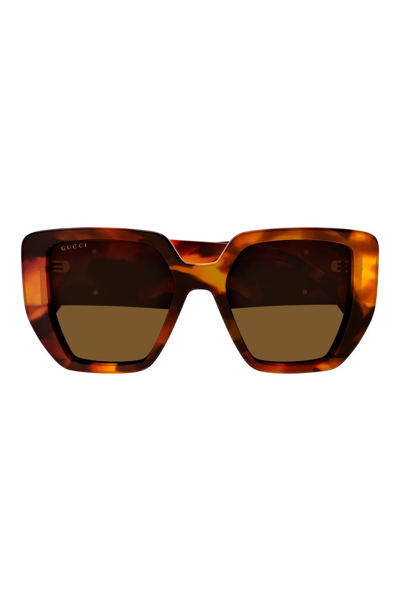 54mm Square Sunglasses, Main, color, HAVANA
