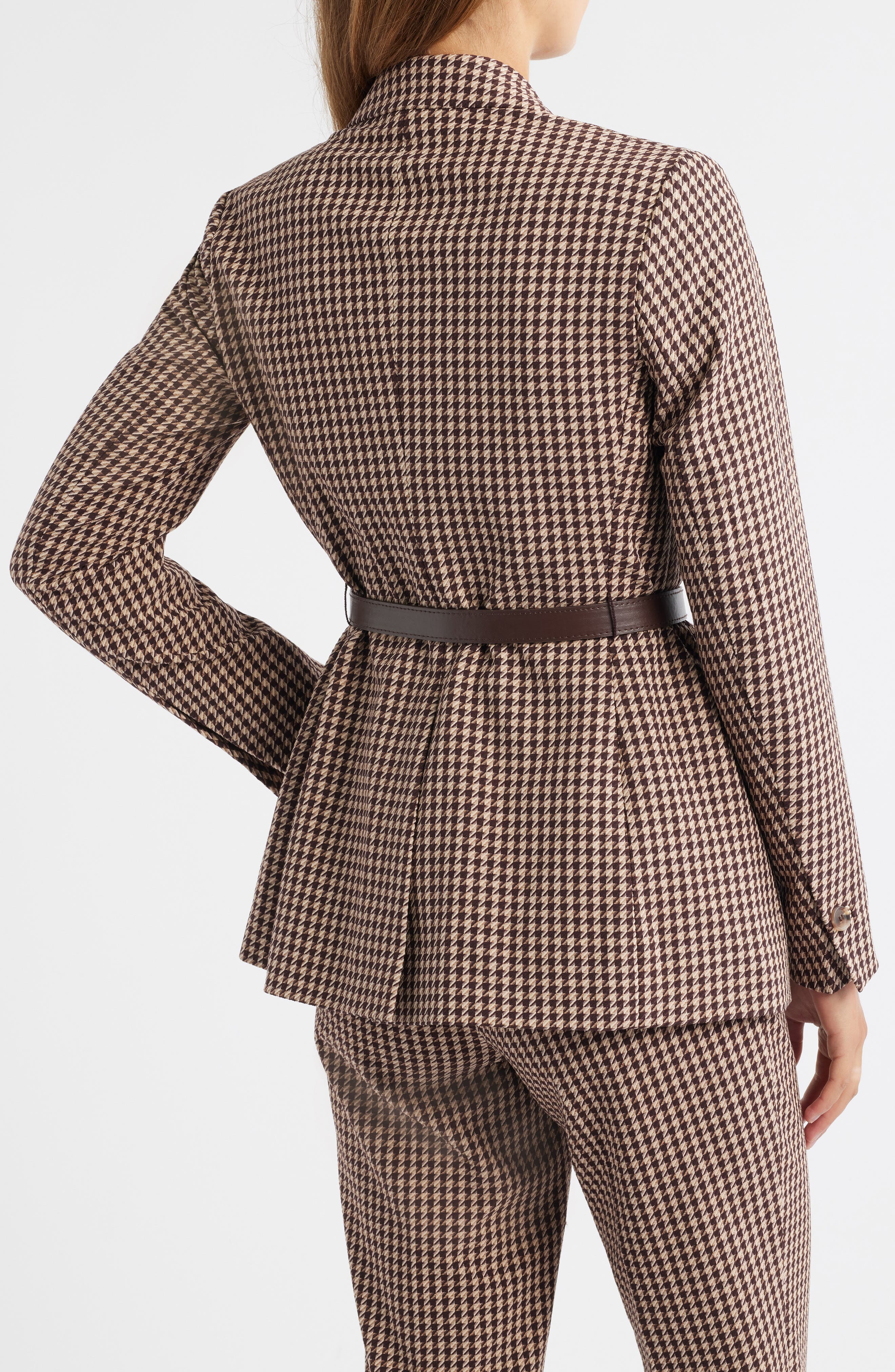 Houndstooth Belted Blazer - image 2