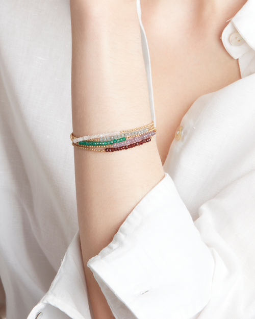 Eloise Jewelry Cosmos Bracelet  With Gemstone In Green