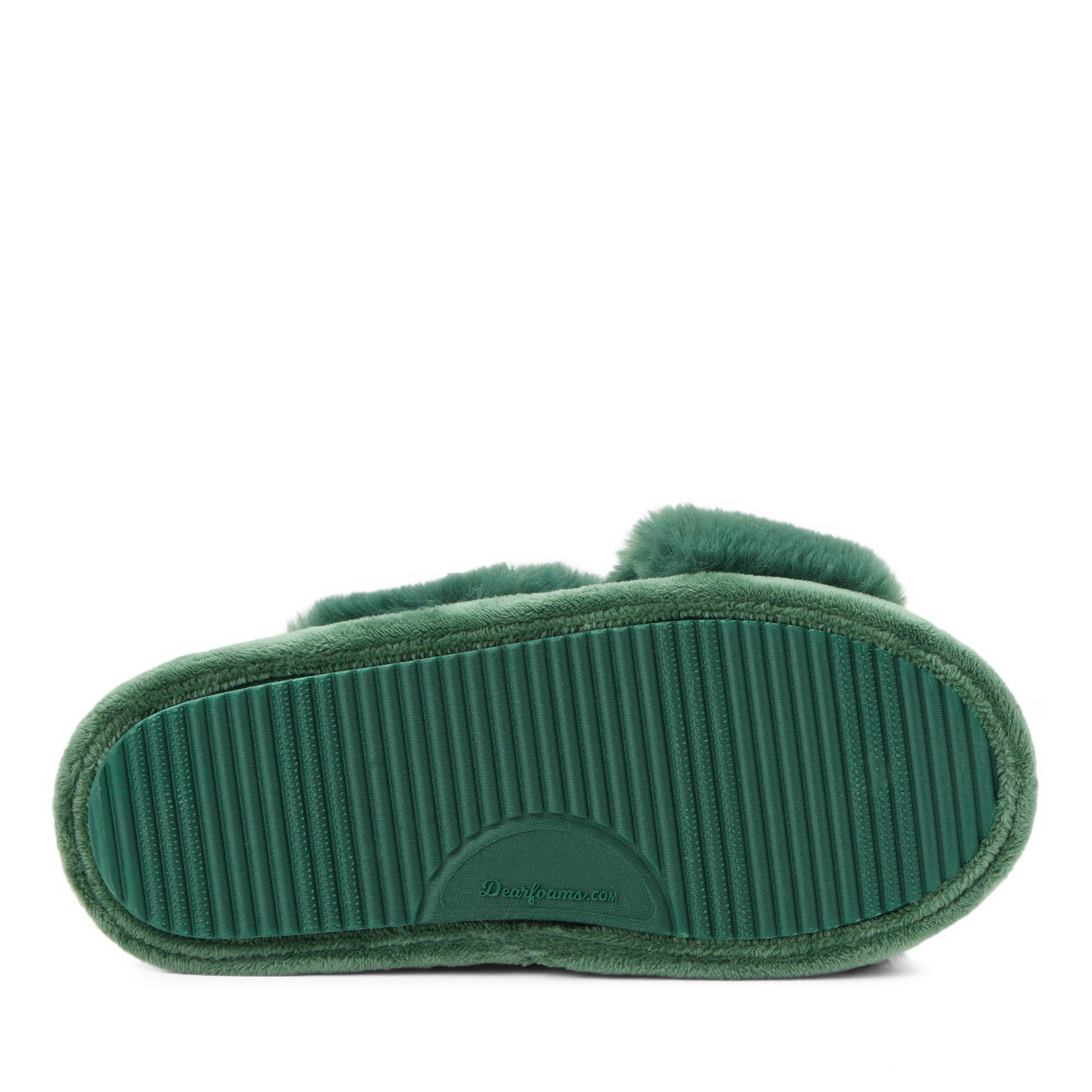 Mama Fur Slide Slippers, Alternate, color, SPRUCE