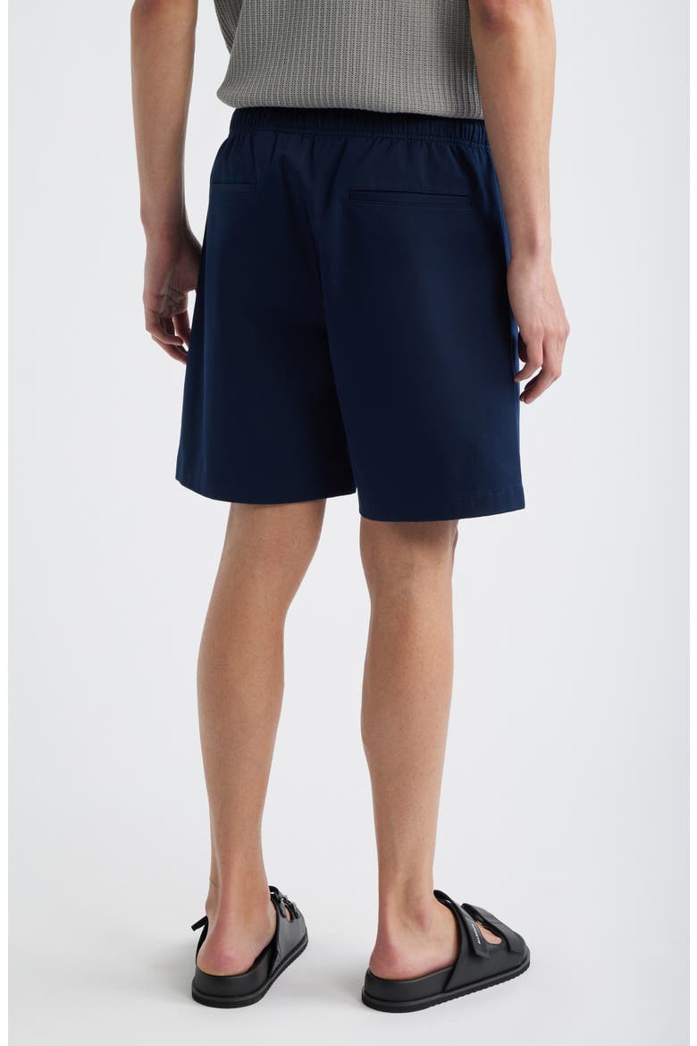 Easy Elastic Waist Cotton Shorts, Alternate, color, BALTIC - XHX
