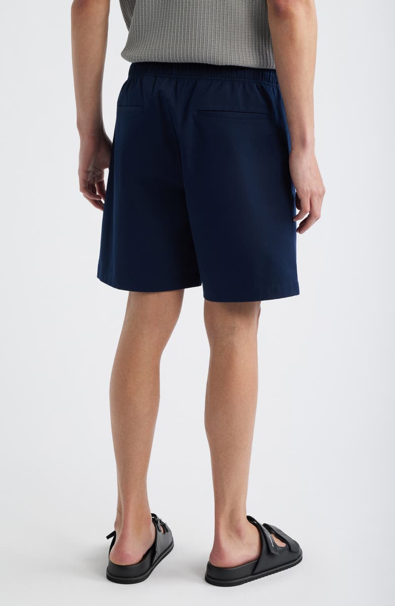 Theory Easy Elastic Waist Cotton Shorts, Alternate, color, Baltic - Xhx