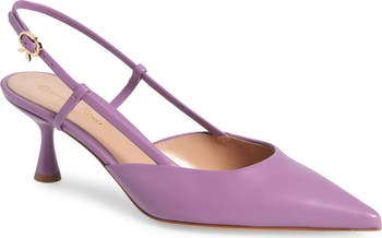 【送料&関税込】Gianvito Rossi Ascent Pointed-toe Slingback GIANVITO ROSSI Ascent 55 leather slingback pumps | NET-A-PORTER
