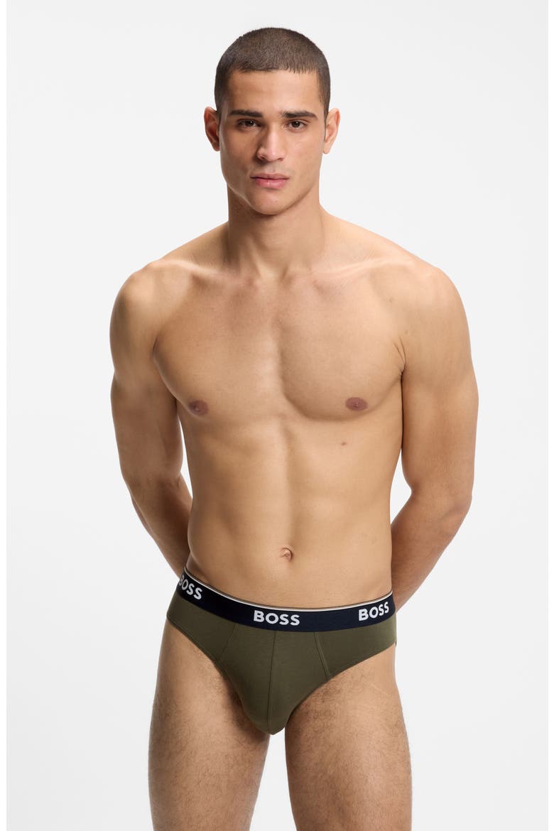 Assorted 3-Pack Power Stretch Cotton Briefs, Alternate, color, OPEN BLUE