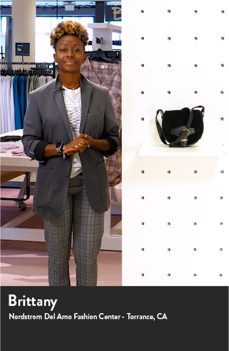 Botsy Calfskin Suede Shoulder Bag, sales video thumbnail