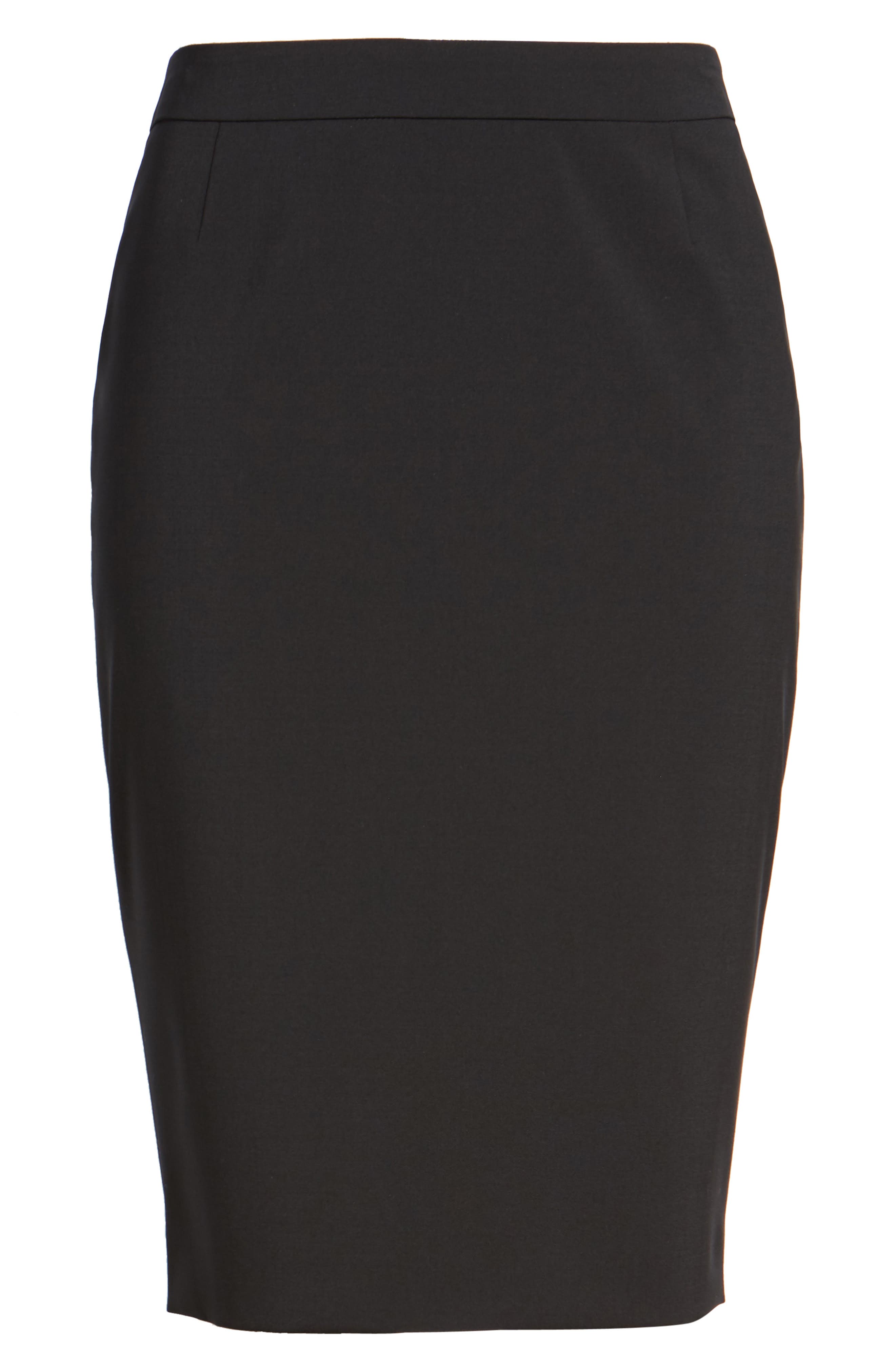 Vilea Tropical Stretch Wool Pencil Skirt - image 2