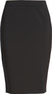 BOSS Vilea Tropical Stretch Wool Pencil Skirt
