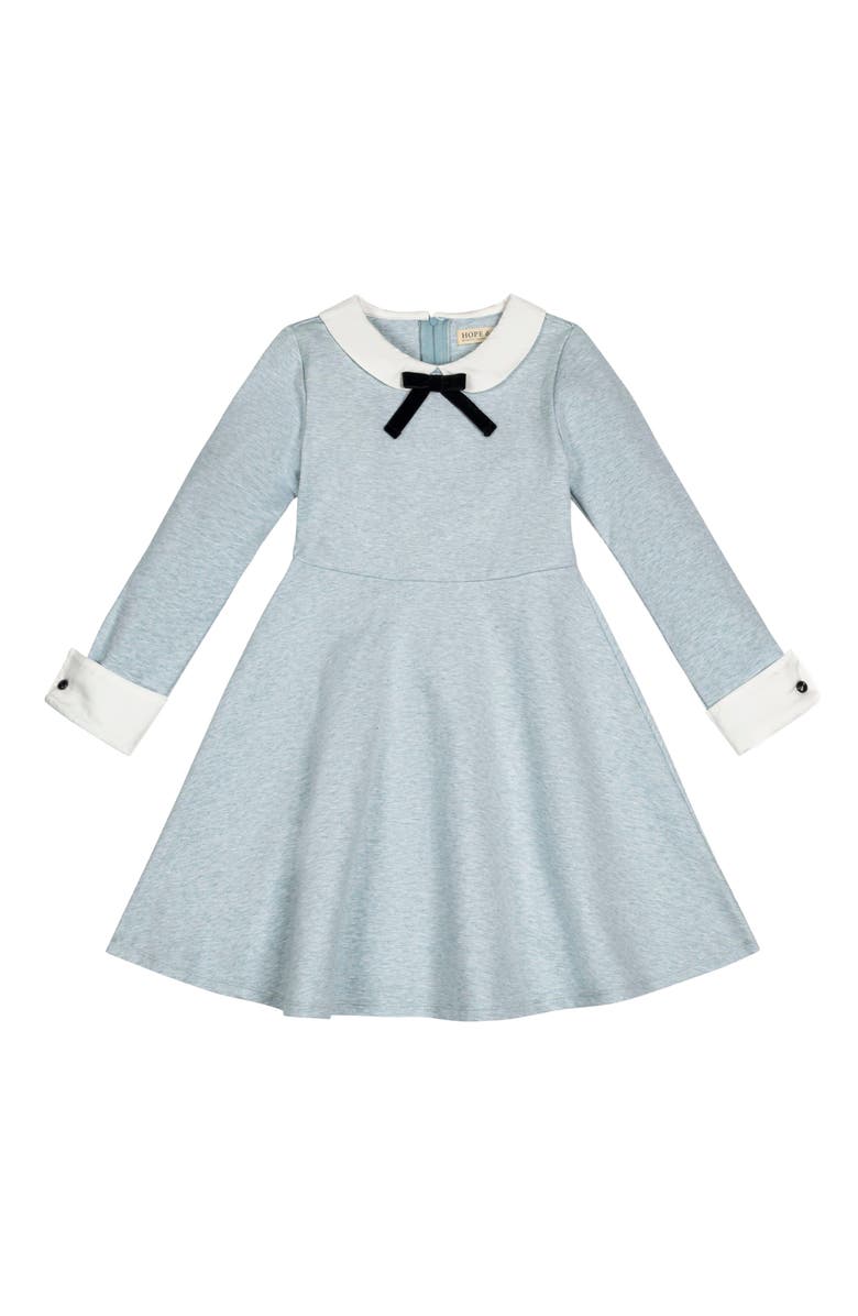 Hope & Henry Girls' French Look Ponte Dress with Bow, Kids, Main, color,