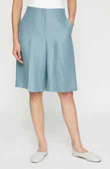 Lafayette 148 New York Ryerson Linen Blend Bermuda Shorts