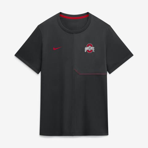 Men's Nike Black Ohio State Buckeyes 2026 Sideline UV Dri-FIT Coaches Shirt