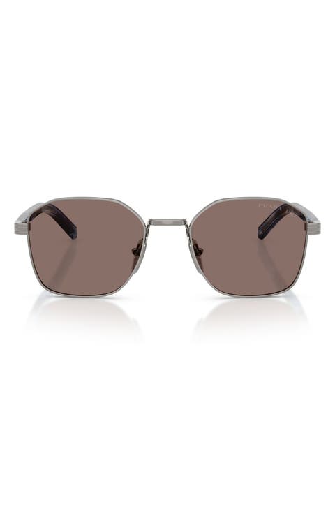 53mm Polarized Square Sunglasses