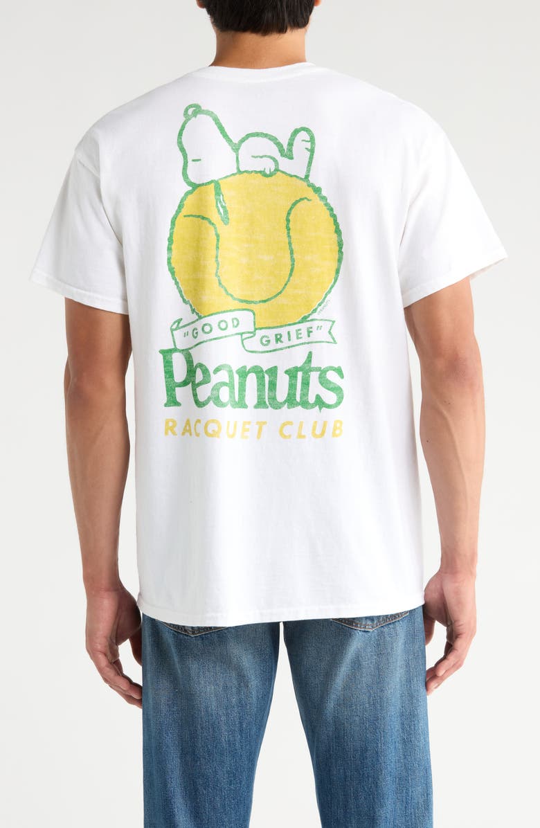 Junk Food Peanuts<sup>®</sup> Racquet Club Graphic T-Shirt, Alternate, color, White
