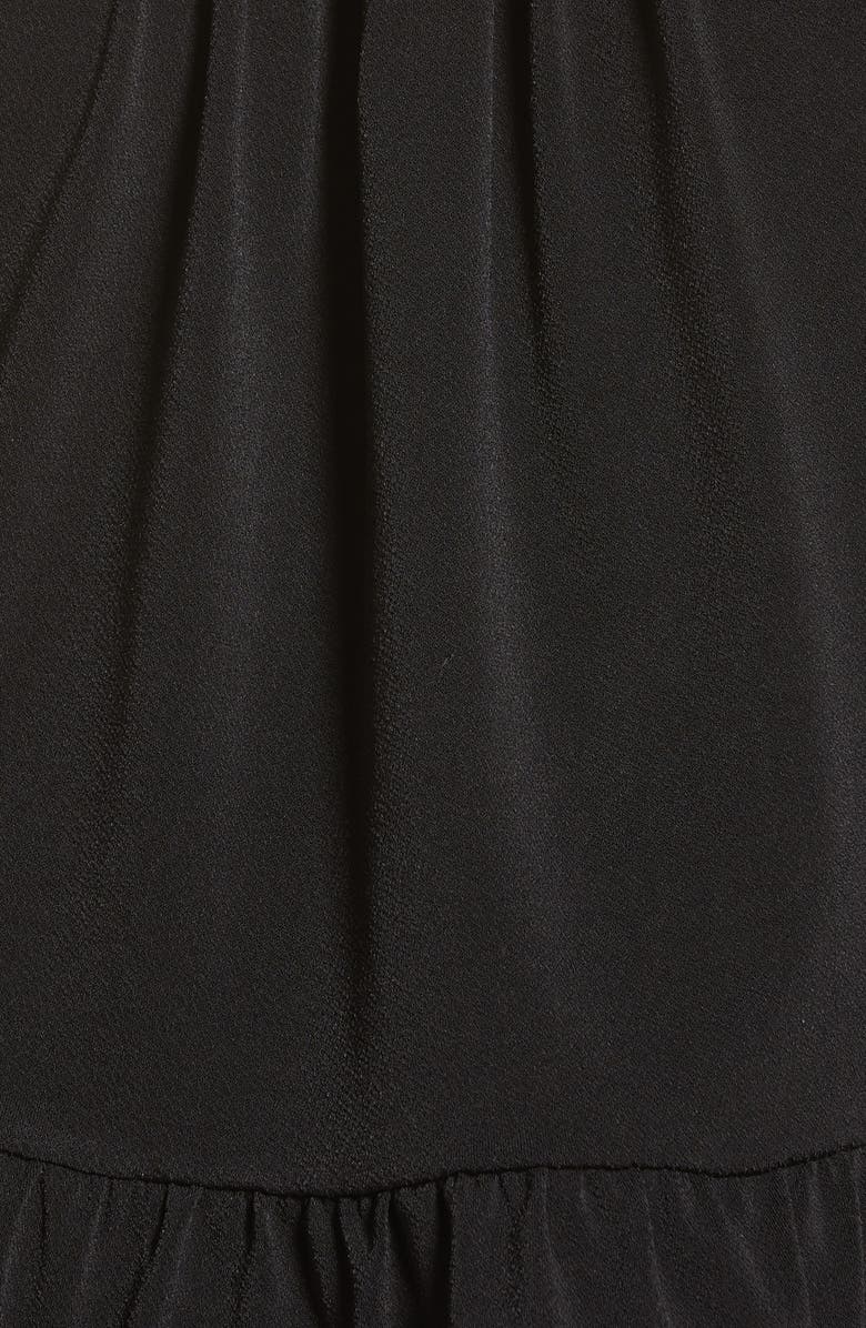 CeCe Mixed Media Ruffle Long Sleeve Top, Alternate, color, 