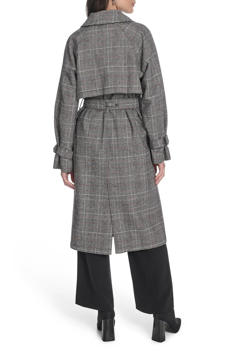 Levi's Belted Longline Coat, Alternate, color, Blk Wht