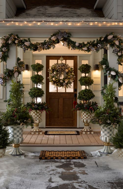 Mackenzie-childs Mackenzie Childs Courtly Noel Illuminated Garland In Green