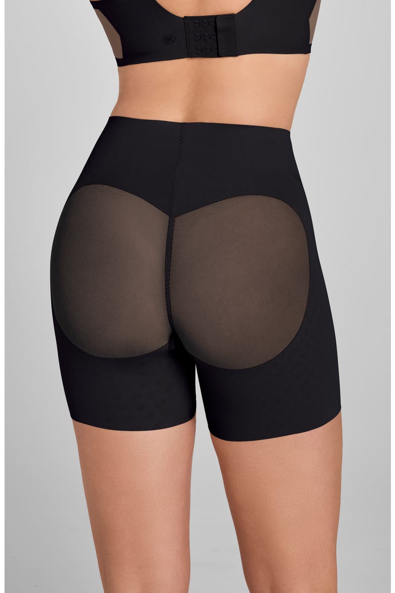 Meshsculpt Mid Rise Shaper Shorts, Alternate, color, VAMP