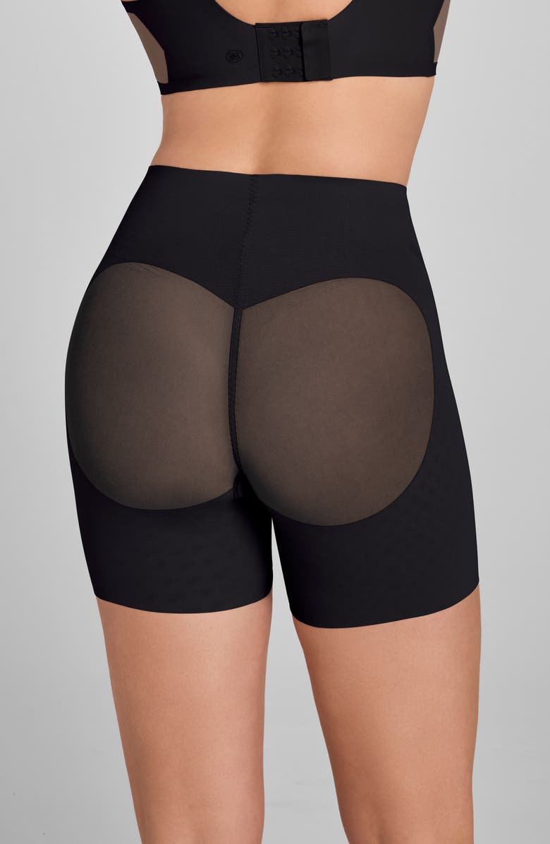 Honeylove Meshsculpt Mid Rise Shaper Shorts, Alternate, color, Vamp