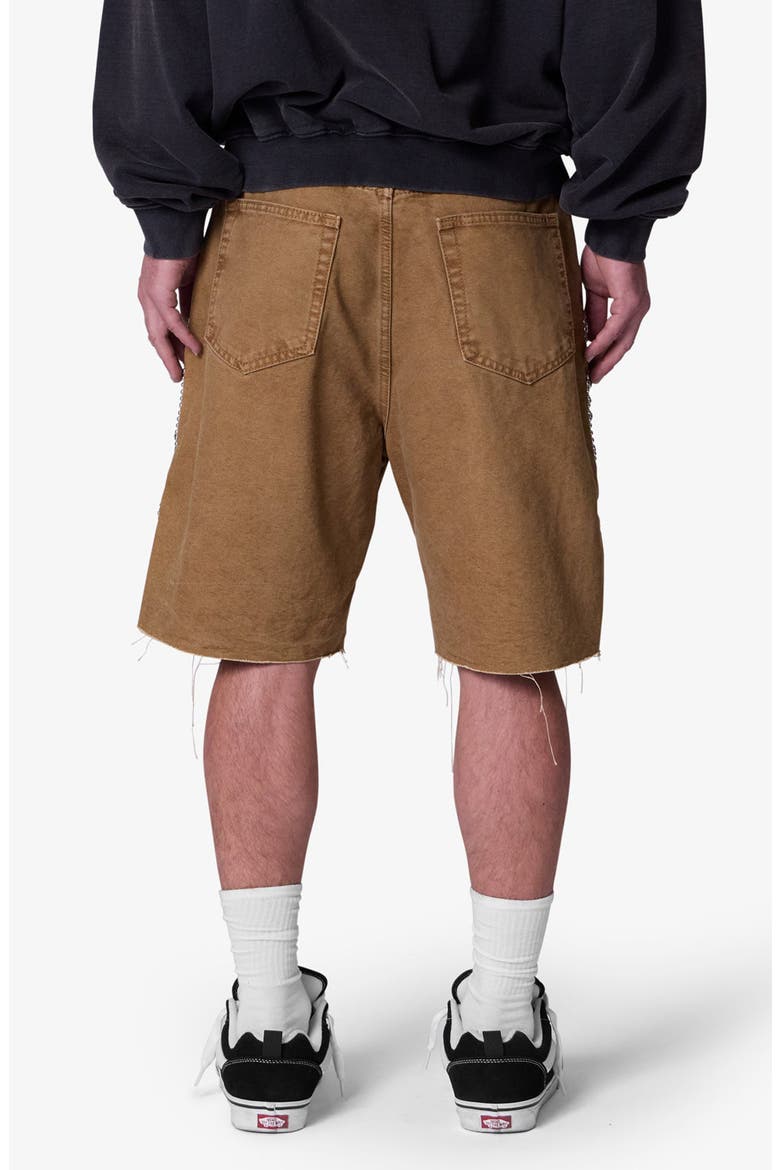 Mojave Raw Hem Canvas Shorts, Alternate, color, TAN
