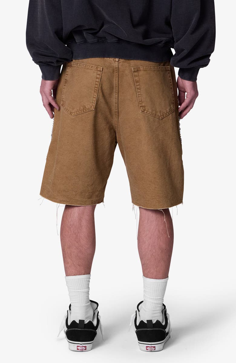 mnml Mojave Raw Hem Canvas Shorts, Alternate, color, Tan