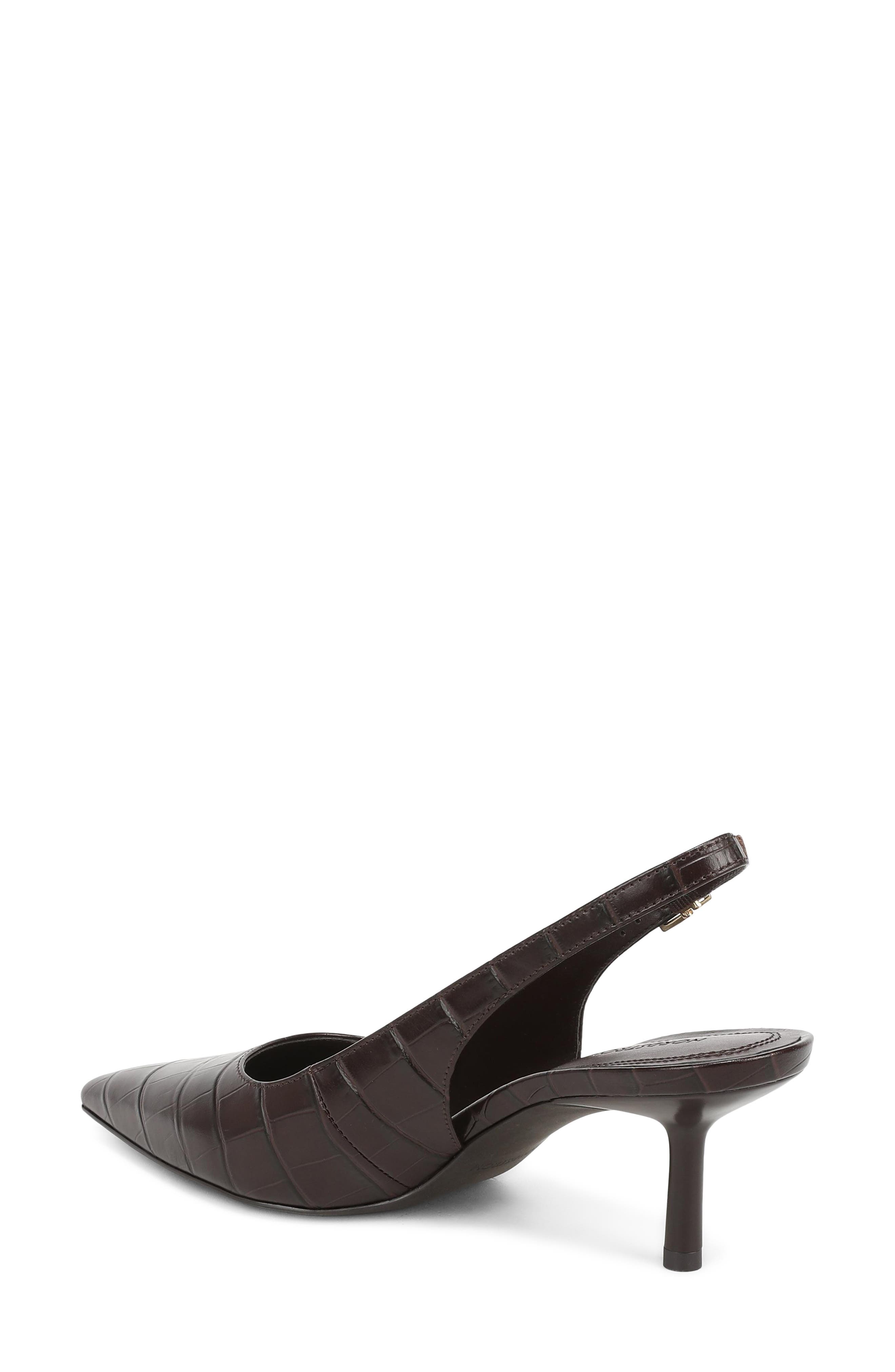 Liza Kitten Heel Slingback Pump, Alternate, color, BROWN DARK ESPRESS