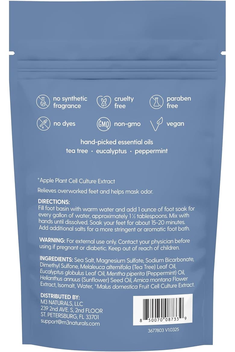 Sore Muscle Foot Soak, 16oz, Alternate, color, None