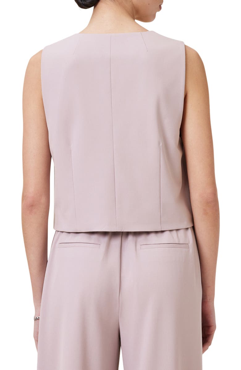 AllSaints Aleida Lightweight Vest, Alternate, color, Mauve Chalk Pink