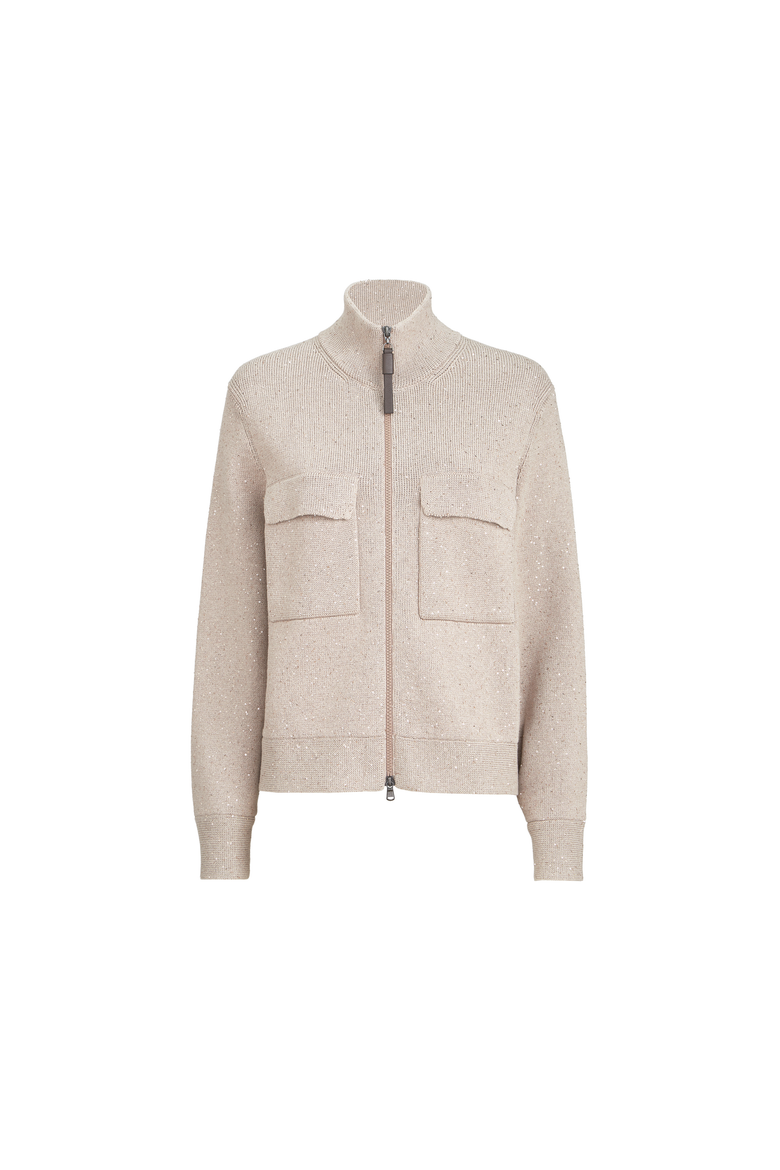 Cotton Diamond yarn outerwear jacket, Alternate, color, Desert