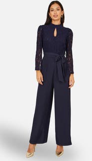 Yumi Lace Applique Jumpsuit