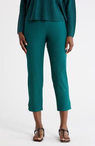 Eileen Fisher High Waist Slim Crop Pants