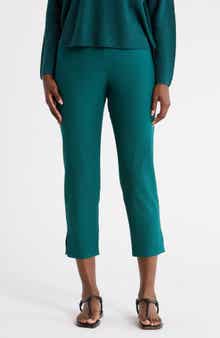 High Waist Slim Crop Pants