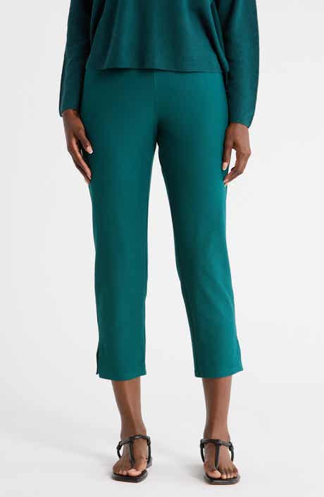 High Waist Slim Crop Pants