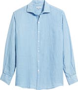 Peter Millar Shoreside Linen Button-Up Shirt