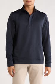 TailorByrd Luxe Performance Golf Fleece Quarter Zip Pullover