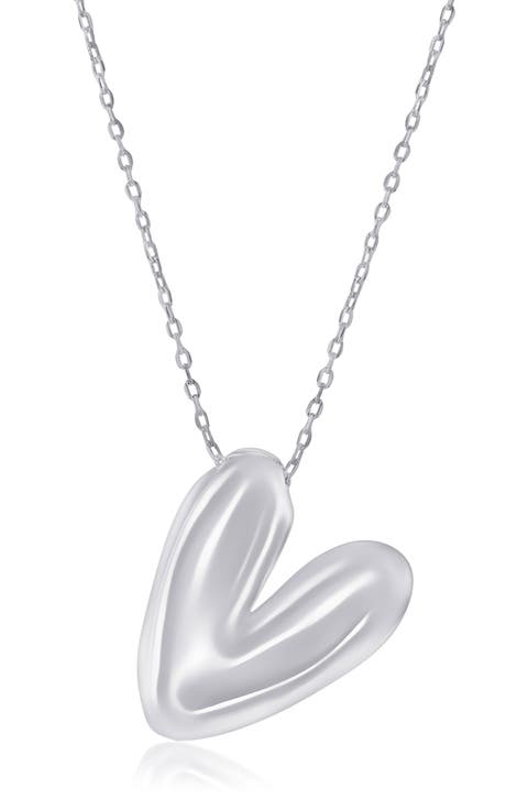 Bubble Initial Pendant Necklace