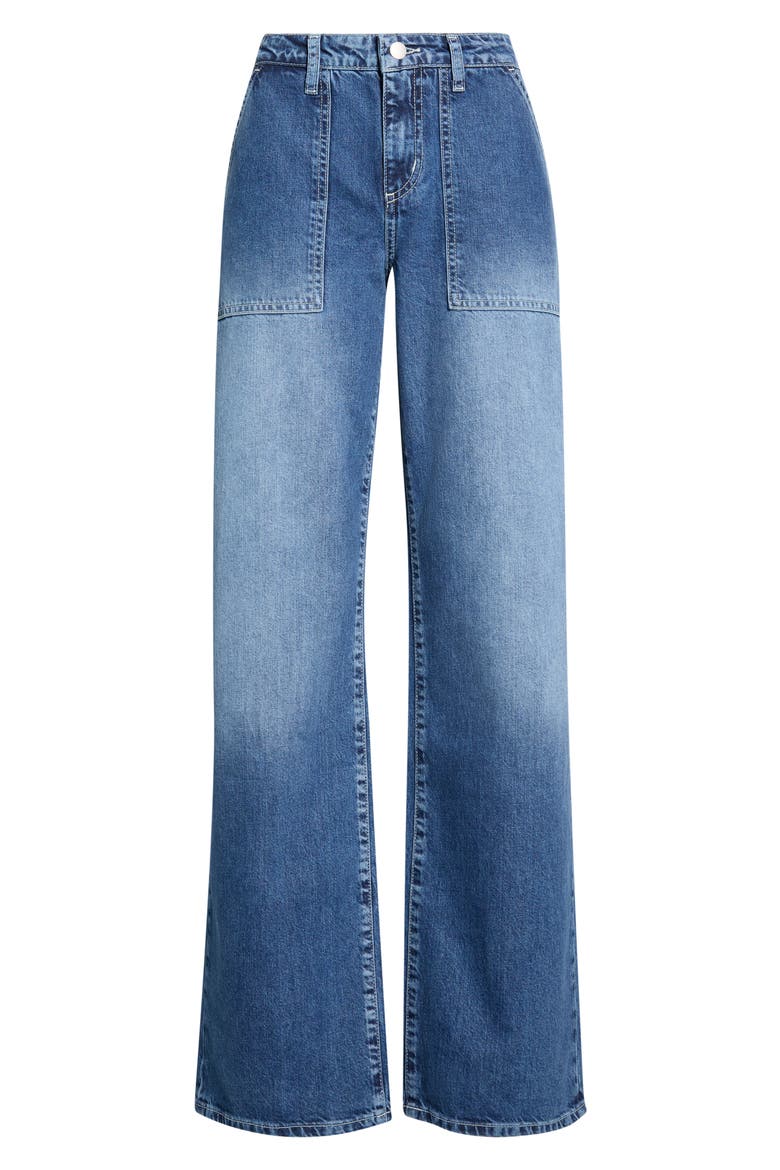 Christel High Waist Wide Leg Jeans, Main, color, ATLANTIS