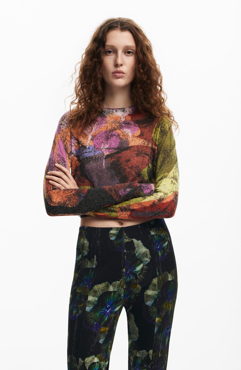 Desigual Pensee Lacroix Stirrup Pants, Alternate, color, 