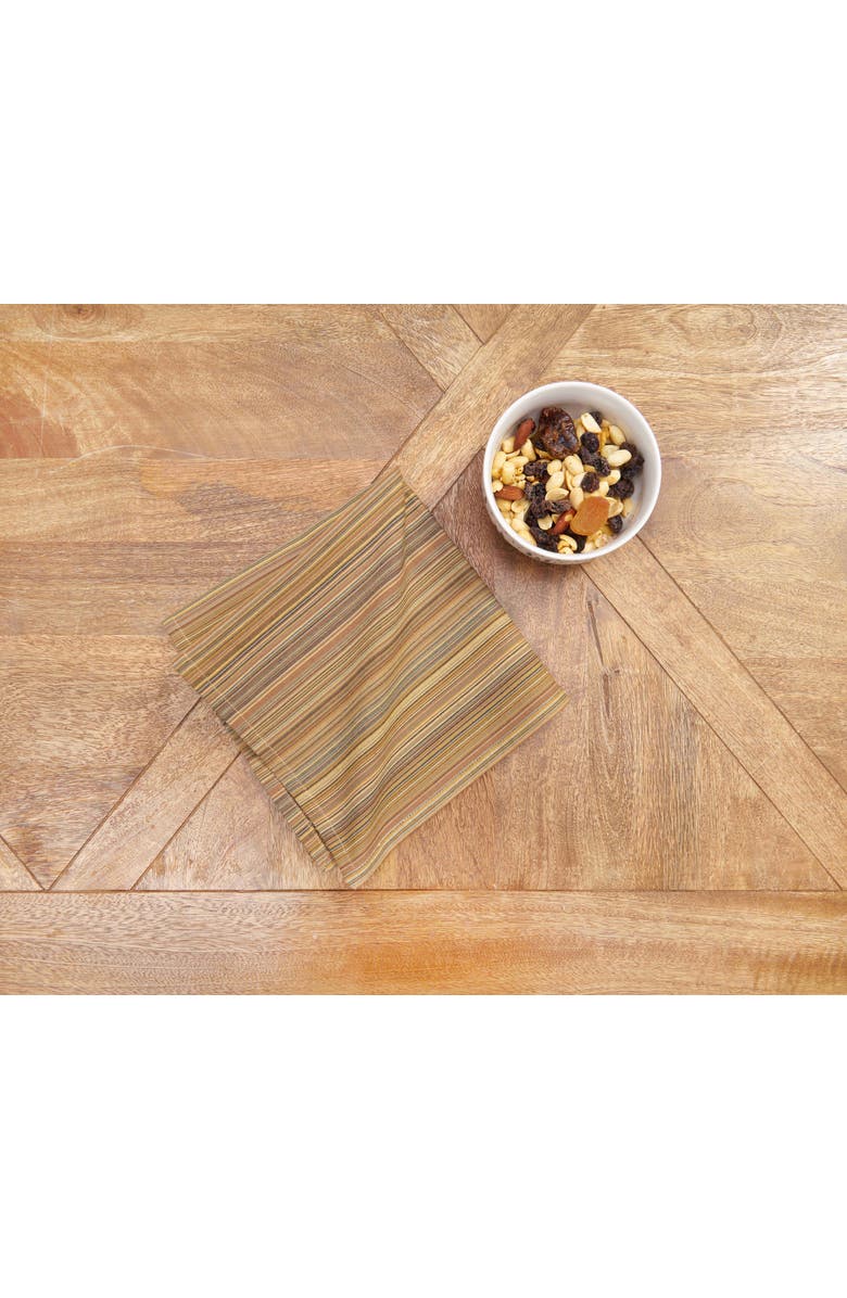 C&F Home Cedar Stripes Napkin Set of 6, Alternate, color, Brown