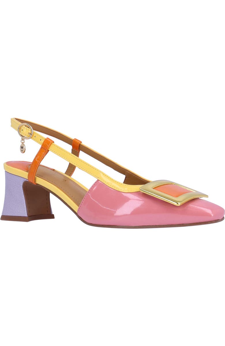 J. Reneé Kellen Slingback Pump, Main, color, Pink/ Yellow/ Orange