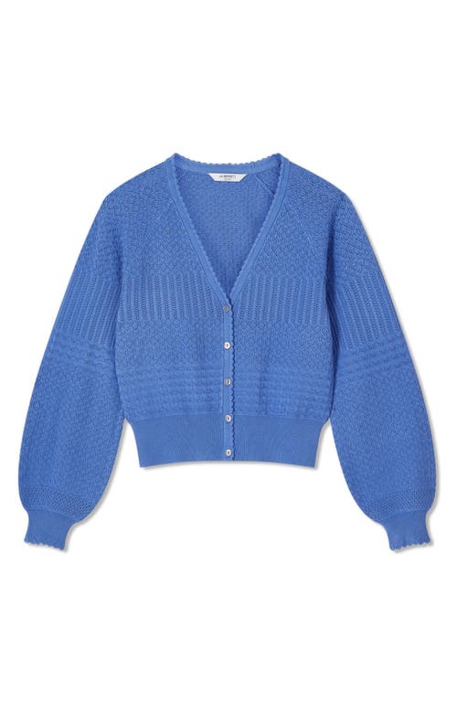 Lk Bennett Penelope Bell Sleeve Cardigan In Blue