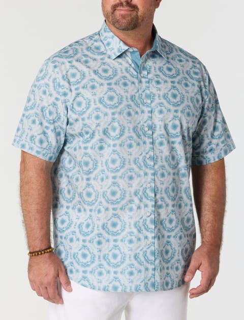 Big & Tall Tonal Tie Dye Sport Shirt
