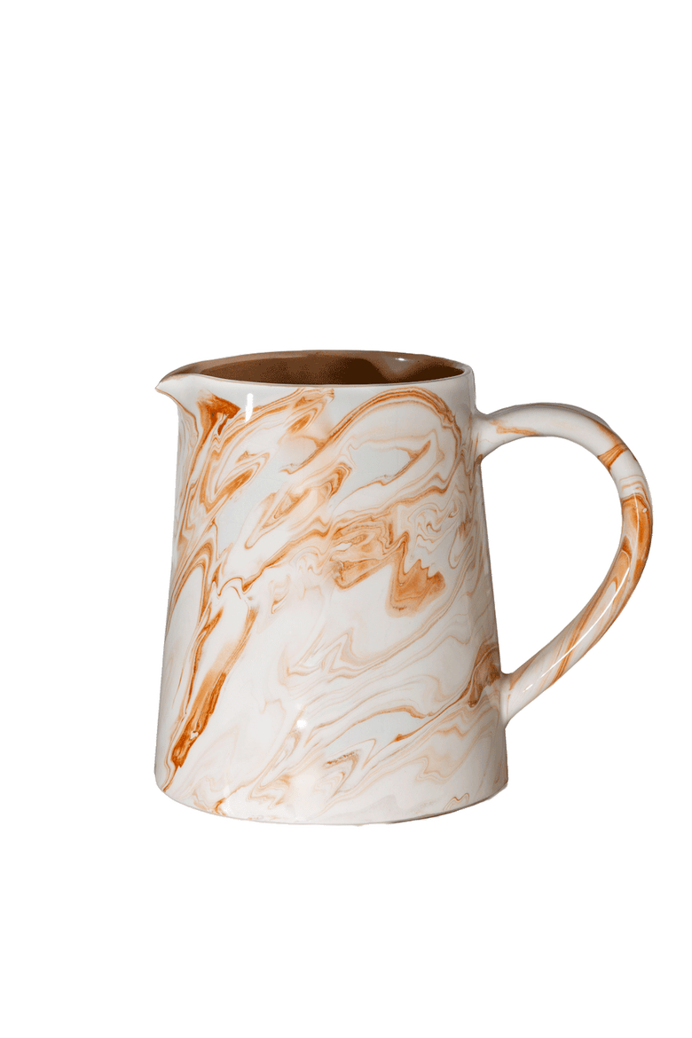 Marbled Terra Pitcher, Main, color, Beige